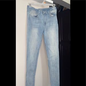 High Rise Blue Jeans